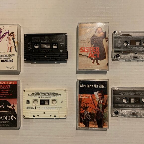 80s Soundtrack Cassette Tape Lot - Dirty Dancing, Sister Act, Harry Met Sally - Picture 2 of 7